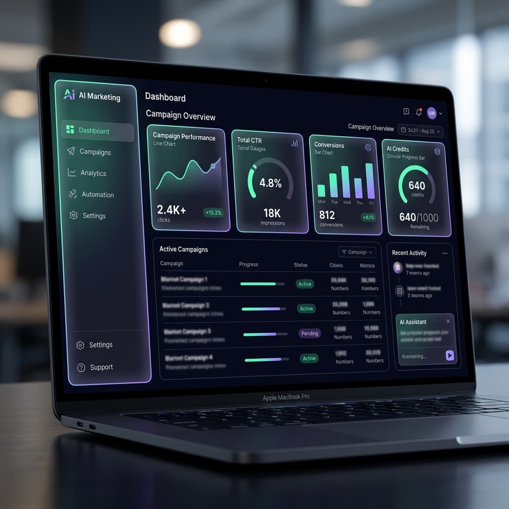Marq AI Dashboard Interface